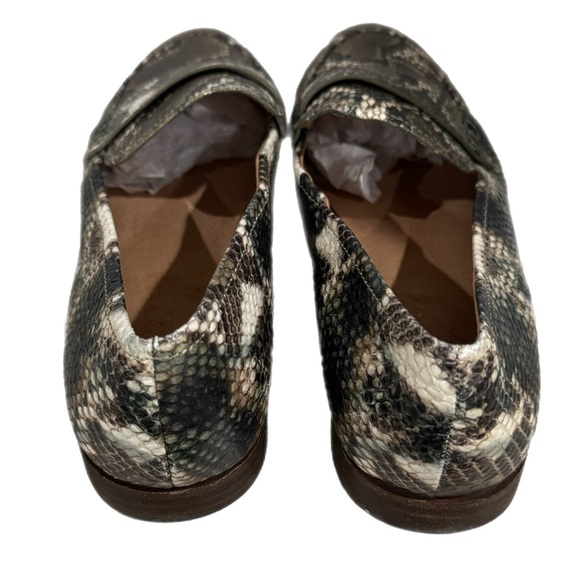 MADEWELL Genuine Leather Loafers Stamped Snake Preppy Lady Shoe Sz 10 MSRP $148 - Picture 4 of 13